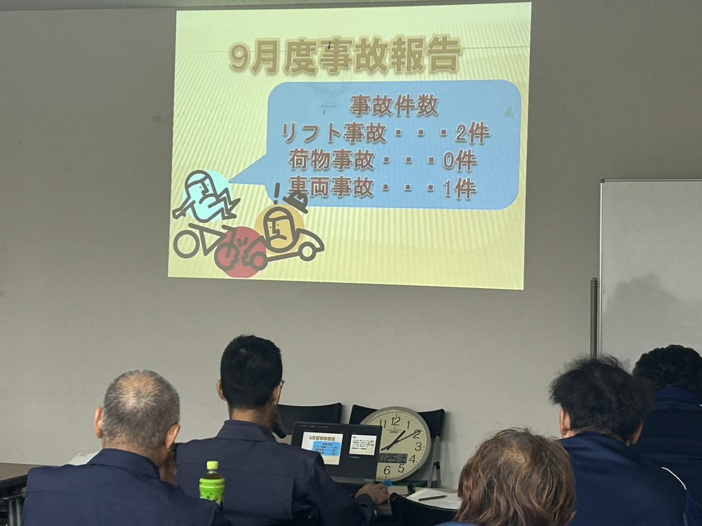 9月度事故報告のスライド